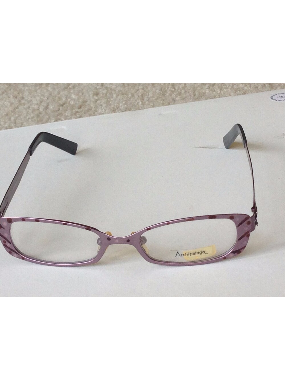 New ARCHIPELAGO PURPLE/LAVENDER EYEGLASS FRAMES womens 48-16-145 metal DESIGNER